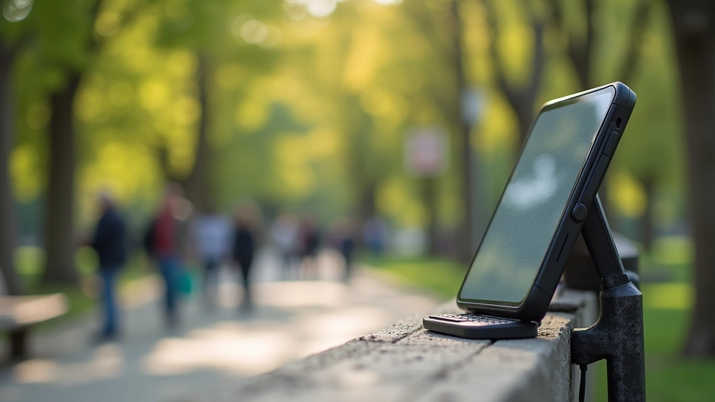 Mobilusis telefonas, žemėlapis ir kompasas Vilniaus parko žemėlapyje